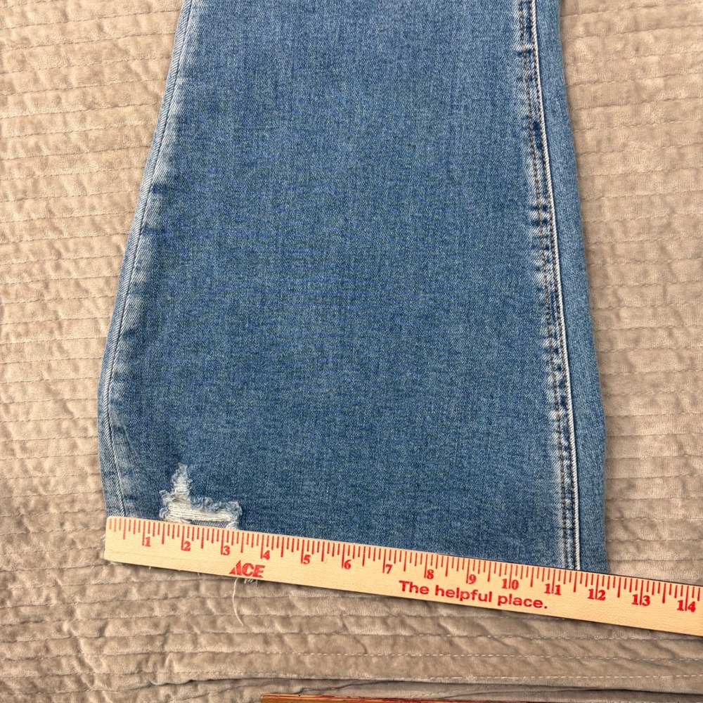 Bridge by GLY Ultra High Rise Super Flare Distressed Jeans BG5792R Size 28 - Picture 3 of 8